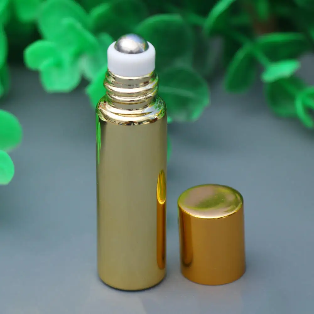 2 шт. 5 мл металлический роликовый флакон для духов маленькая стеклянная