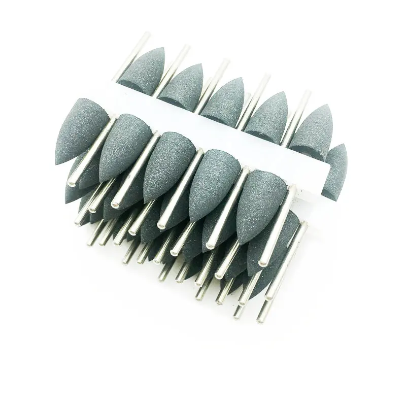 50 шт. черные силиконовые резиновые зубные полировальные сверла для пероральной