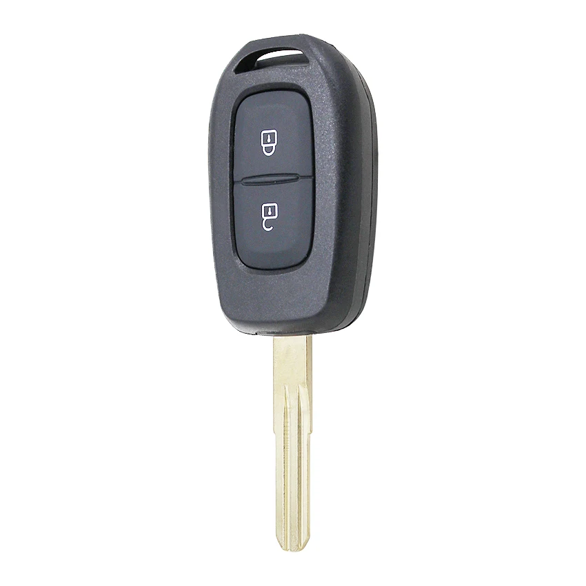 2 кнопки дистанционного ключа 433 МГц с чипом 4A PCF7961M для Renault Sandero, Dacia Logan, Lodgy Dokker Duster с нерезанным лезвием
