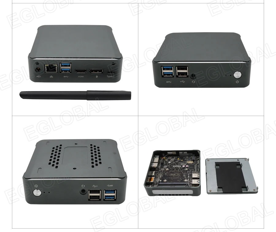 Eglobal карманный Вентилятор охлаждения игровой ПК Intel Pentium Gold 5405U Core i3 8145U i5 8265U i7 8565U Мини ПК Windows10 HDMI2.0+ DP 4K