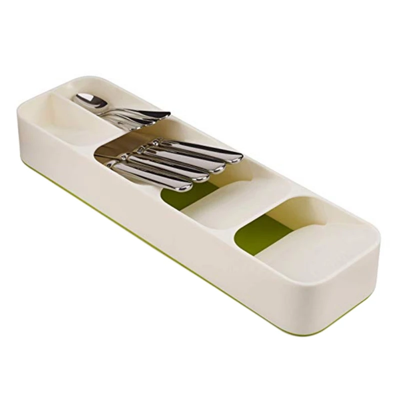 

Креативный кухонный ящик-органайзер для ложек, ножей, вилок, отделение для хранения столовых приборов, умный лоток, контейнер для столовых п...