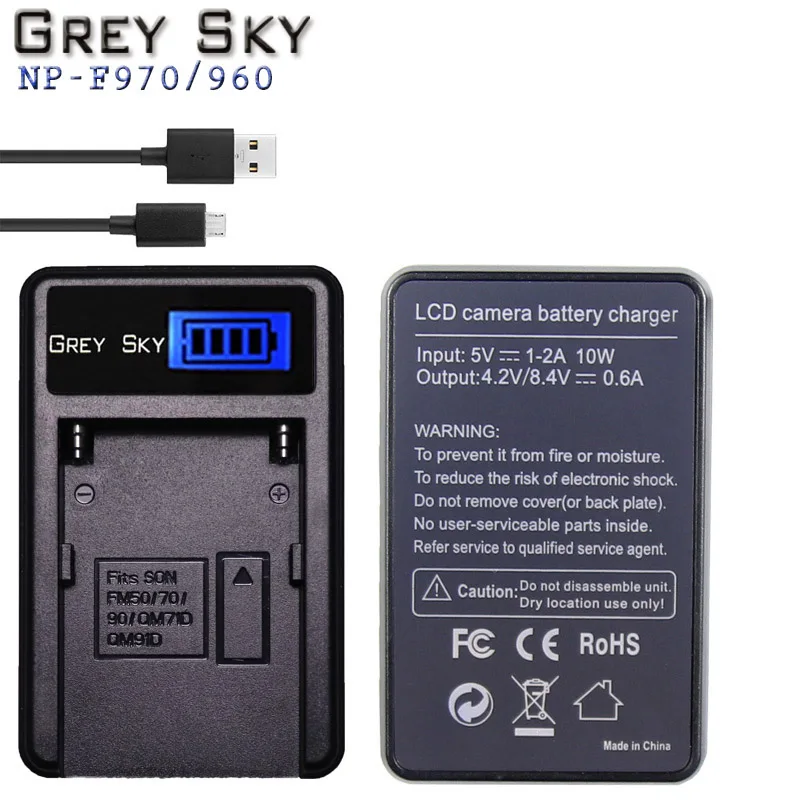 Аккумулятор для цифровой камеры Sony большой емкости 7 4 в 6600 ма/ч аккумулятор NP F970