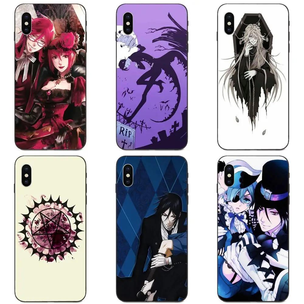 Чехол из ТПУ чехол для Xiaomi Redmi Mi Note 2 3S 8 9 Lite SE Pro Anime Black Butler Kuroshitsuji|Чехлы-накладки| |
