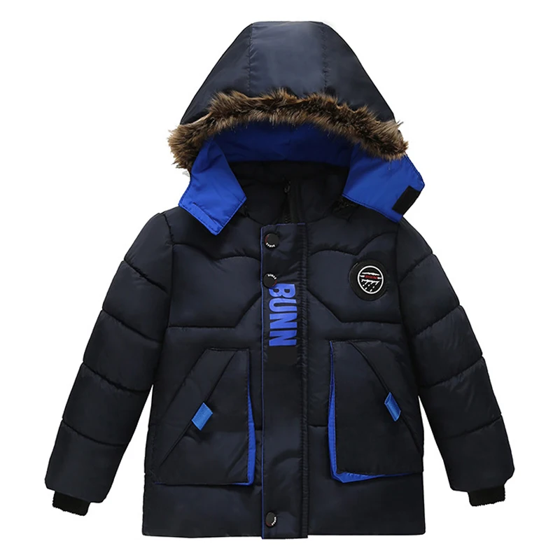 Купи 2021 New Winter Jacket Coat for Boy Autumn Cotton Snow Clothes Fashion Children Baby Hooded Thick Plush Warm Parka Outerwear за 982 рублей в магазине AliExpress