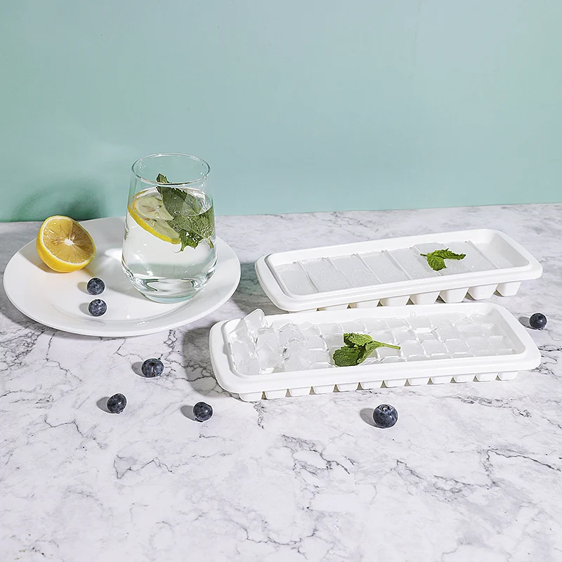 

8/48 Lattice Ice Cube Tray PP Plastic Smooth Personality DIY Ice Maker with Lid Juice Whiskey Fruit Ice Mold Kitchen Accessories