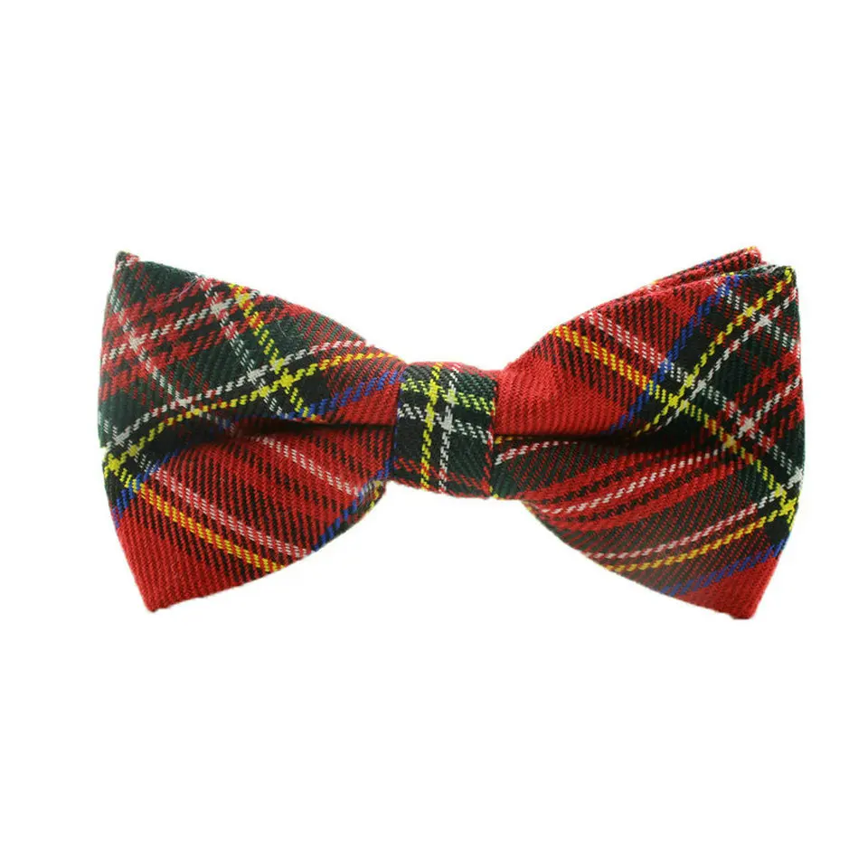 Корейский Клетчатый бант ручной тканевый корейский бант|Мужские галстуки и