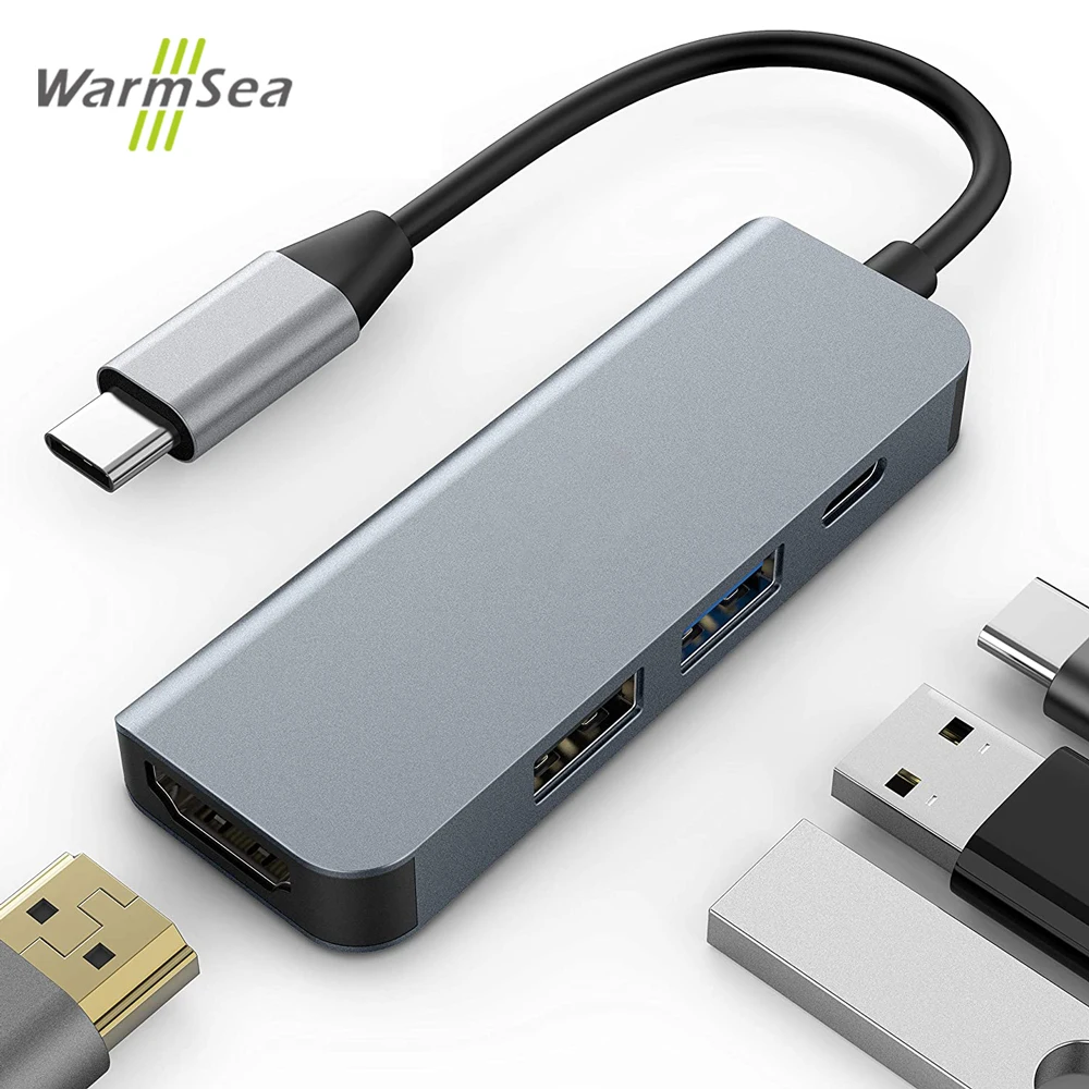 USB C концентратор для домашней работы Type адаптер с HDMI 4K 3 0 2 порты Nintendo Switch MacBook Pro 2020