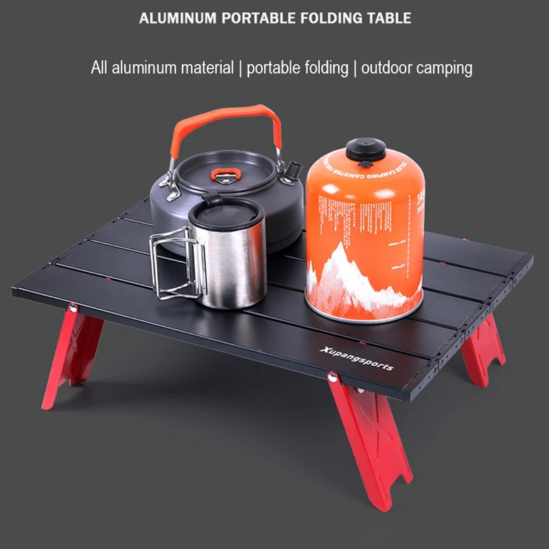 

Mini Camping Table Portable Foldable Table for Outdoor Picnic Barbecue Tours Tableware Ultralight Folding Computer Bed Desk
