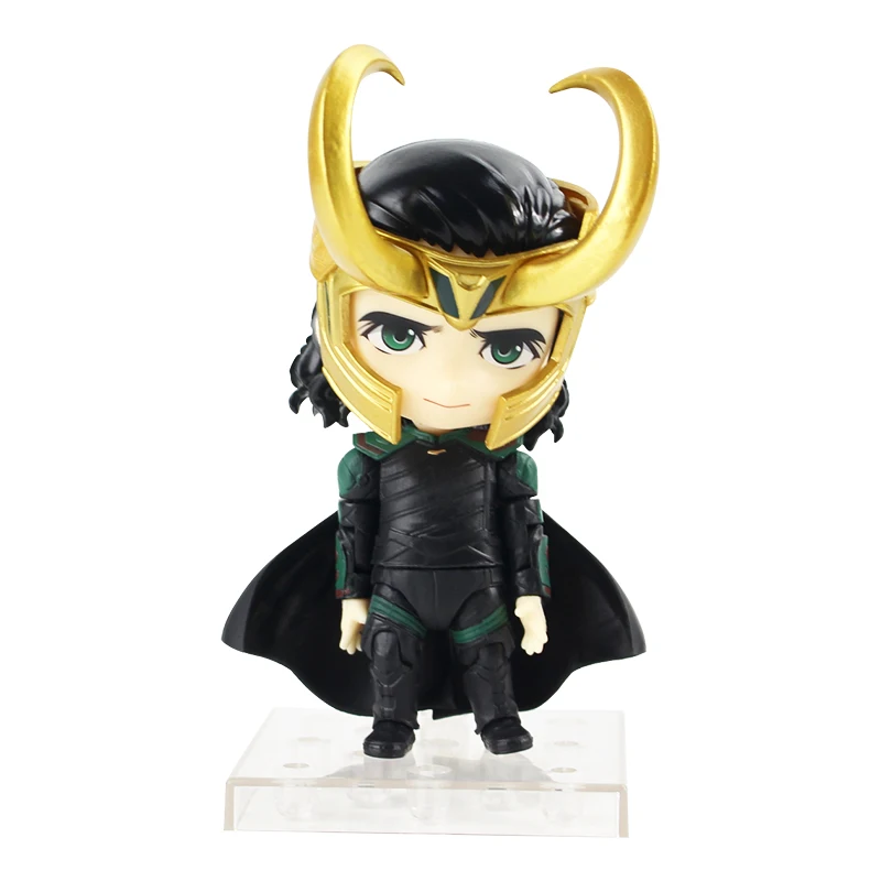 Loki 866 No Box Бесконечность войны Мстители фигурку Nendoroid 543 781 866 955 988 1037 Человек-паук Железный человек Локи черная модель пантера игрушки - Цвет: Loki 866 No Box