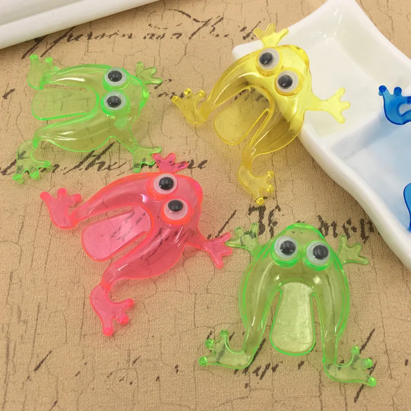 

Frog Toy Leap Jumping Plastic Children's Baby Toy Desktop Game For Gift Fools Day Babe Girls Boys