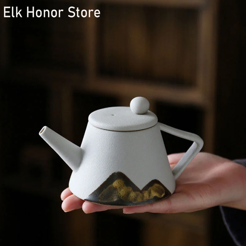 

Винтажный керамический чайник в японском стиле ручной работы чайная утварь кунг-фу горшки для чая домашние аксессуары для украшения дома