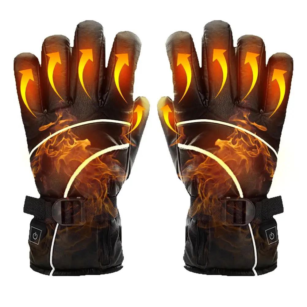 

Heating Gloves Lithium Rechargeable Battery Powered Charging Non-Slip Electric Heated Hand Waterproof Warmer For Winter 2020 Ho