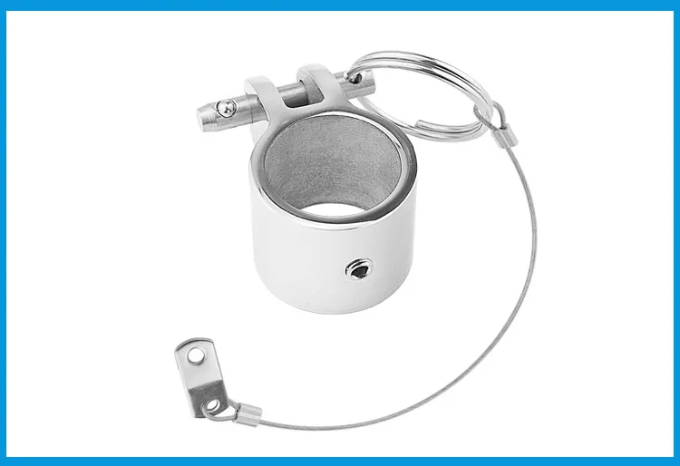 

2PCS Stainless Steel 316 Jaw Slide Clamp with Quick Release Pin 1 inch 25mm Bimini Top Hinged Slide Fitting Hardware Marine Boat