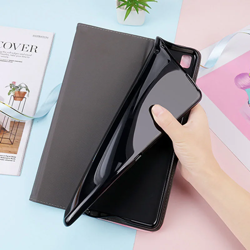 

Case For iPad Mini 5 Silicone soft Back Case Auto Sleep / Wake Upr Cover Flip Stand PU Leathe Case For iPad Mini 7.9 Inch