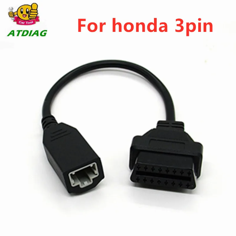 

New Hot Sell OBD 2 Cable for Honda 3pin OBD1 Adapter OBD2 OBDII for Honda 3 Pin To 16 Pin Connector Compatible Diagnostic Tool