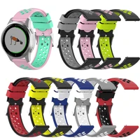 new 18mm watch strap band for garmin vivoactive4s sport silicoe wristband for garmin vivoactive 4s wrist bracelet double color