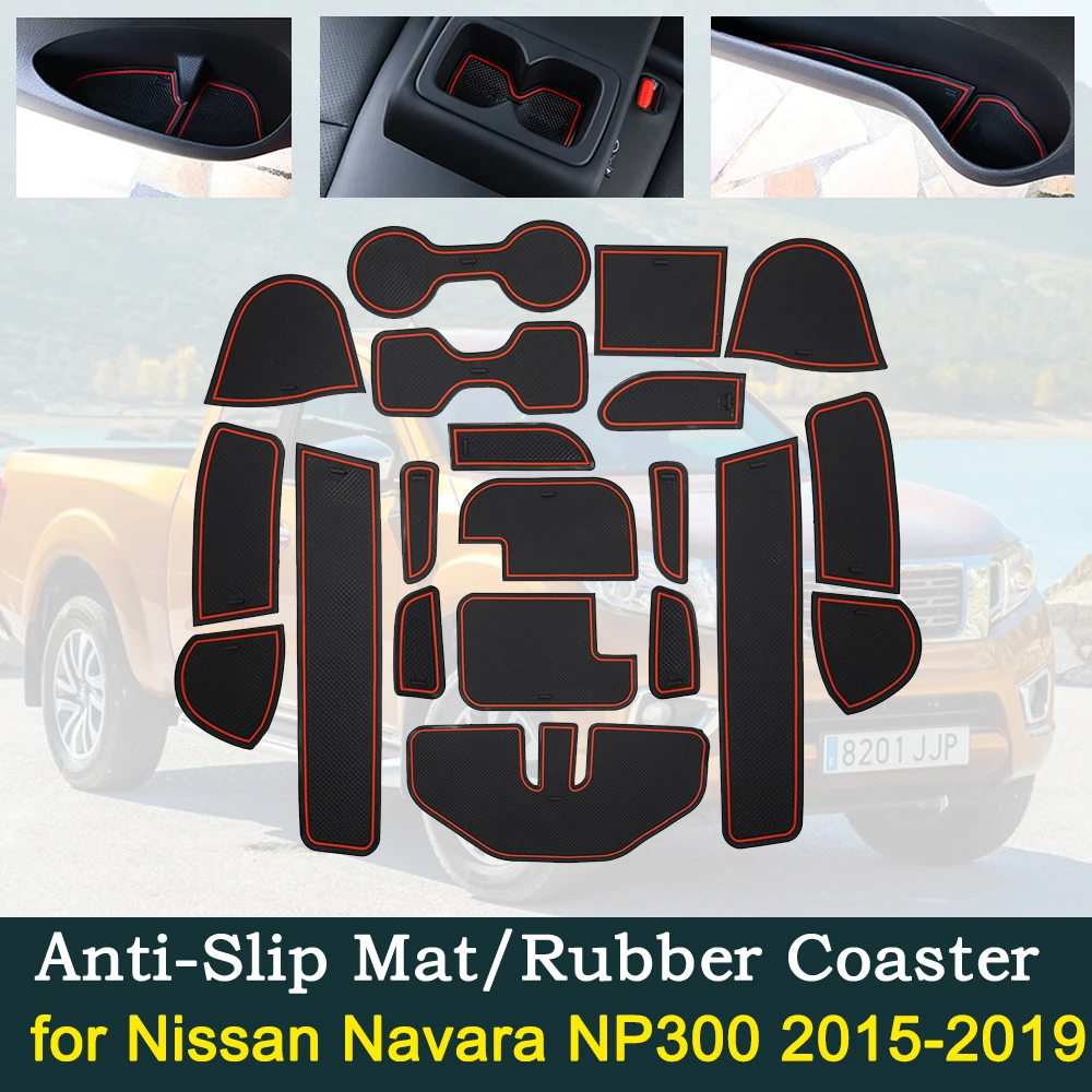 Противоскользящая резиновая подушка для двери Nissan Navara NP300 D23 2015 ~ 2019 2016 2017 2018