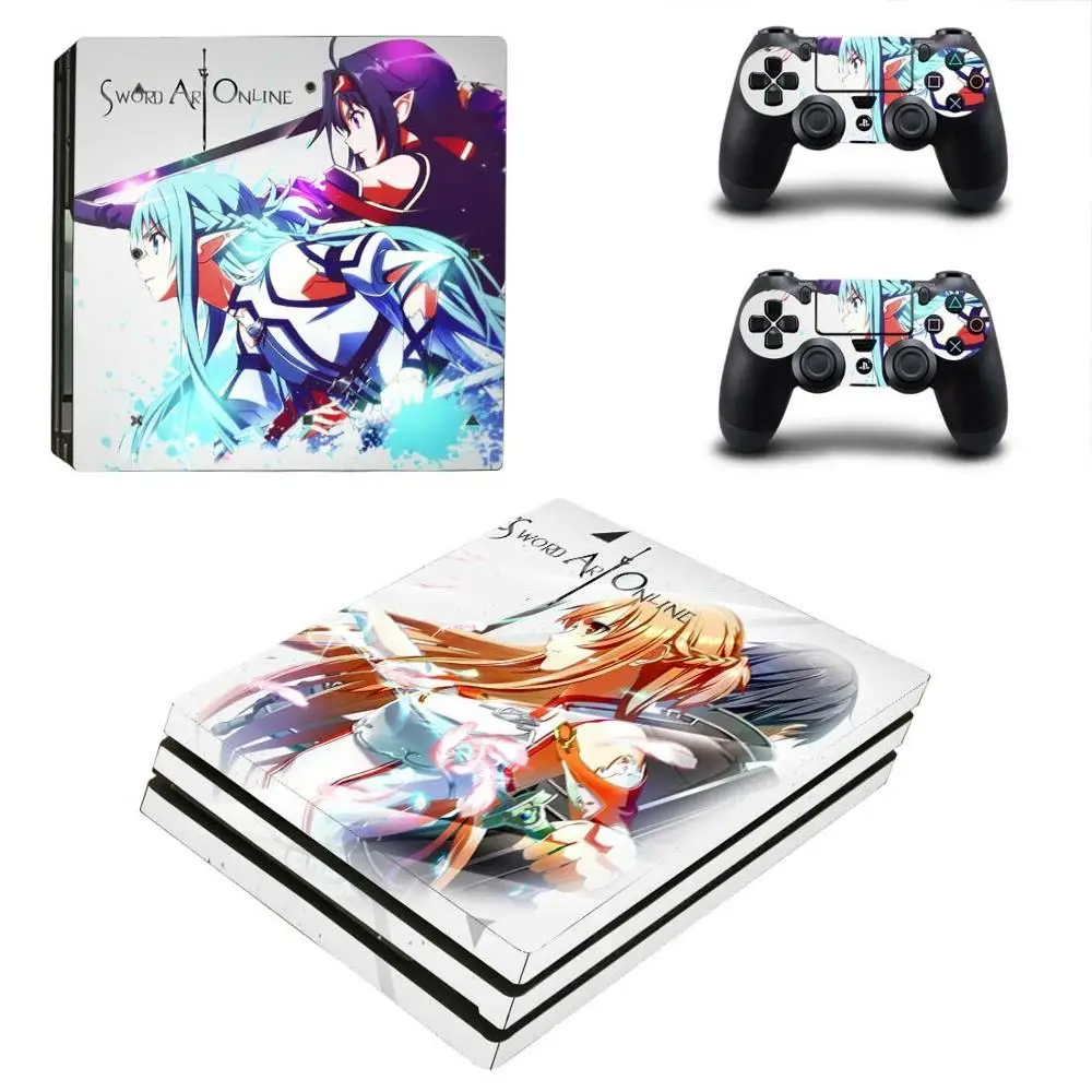 Наклейка Sword Art Online SAO PS4 Pro наклейка Play station 4 наклейки для PlayStation чехол консоли и
