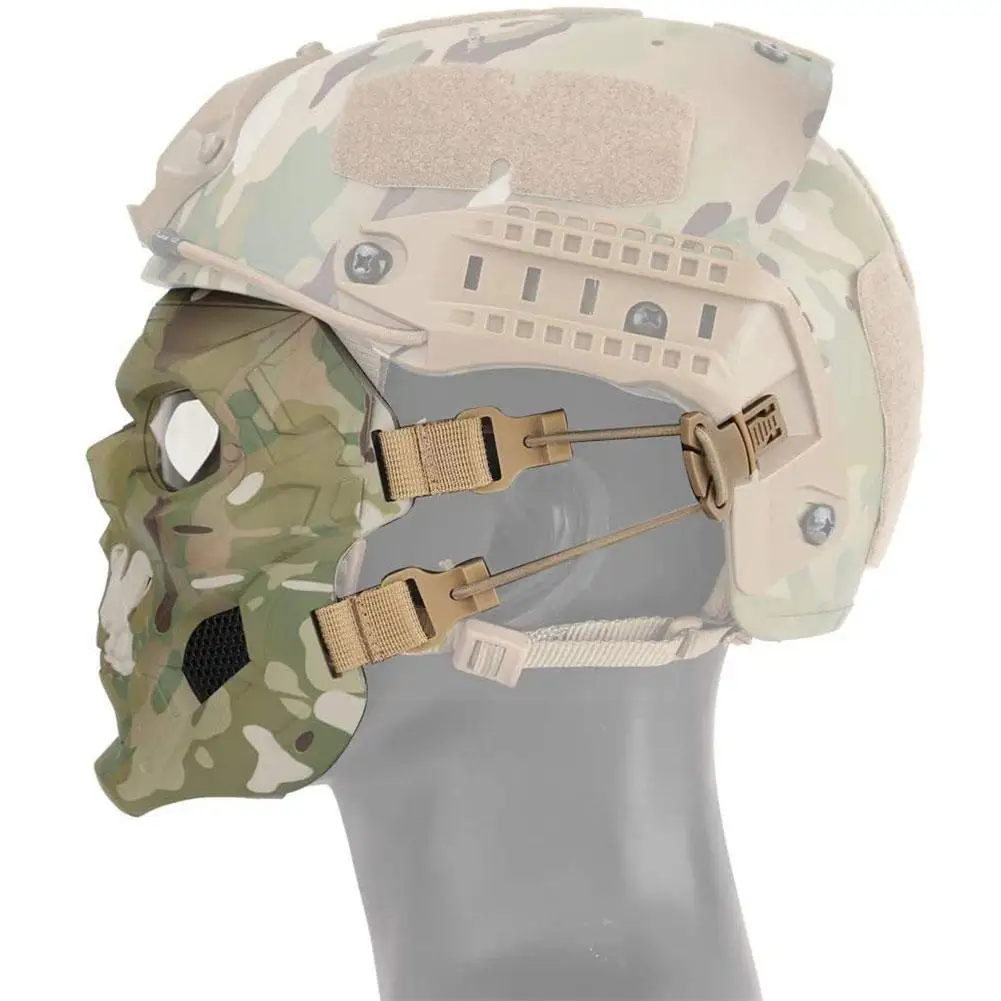 

Тактическое оборудование с черепом для Хэллоуина для быстрой камуфляжной съемки, адаптированное S1q4