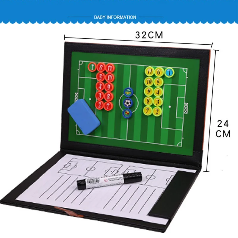 11 человек портативная футбольная тактическая доска Складная магнитная