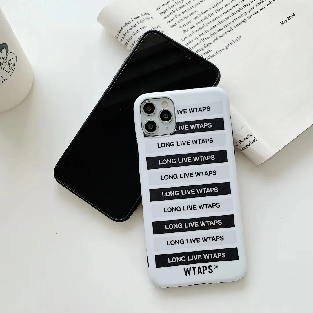 Японский роскошный модный Мягкий силиконовый чехол Wtaps для iPhone 11 Pro 7X7 plus 6 6S 8 8plus X XS