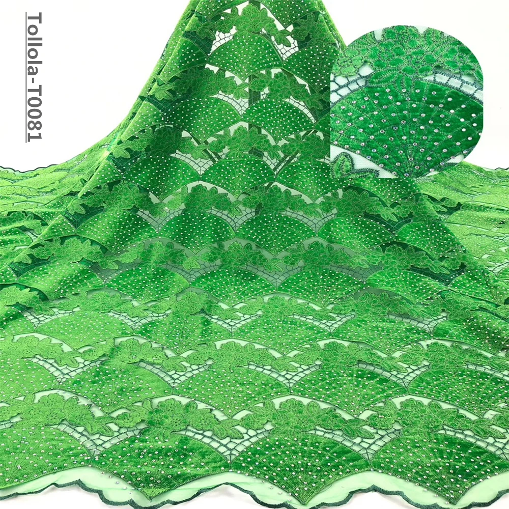 Африканская французская бархатная ткань с кружевом 2019 Высококачественная