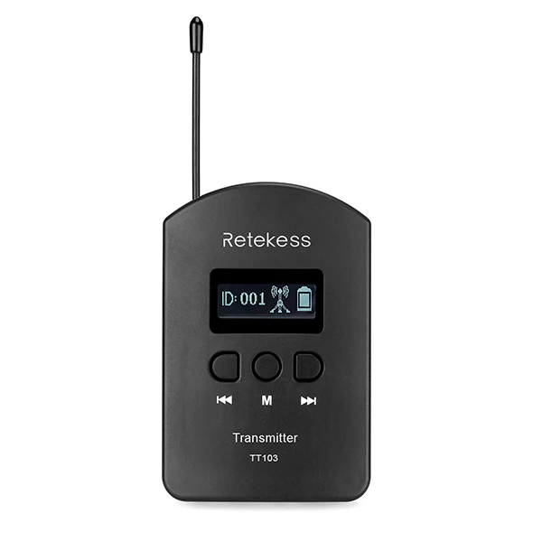 Retekess TT103+ TT104 УВЧ профессиональная беспроводная система гида 1 передатчик+ 10 приемник для церковного прослушивания путешествия