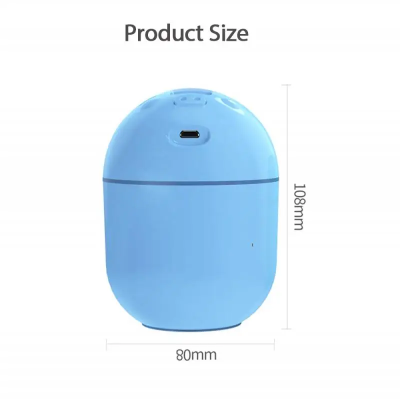 

1PCs 250ML Mini Portable Air Humidifer Aroma Essential Oil Diffuser USB Mist Maker Aromatherapy Humidifiers For Home Office
