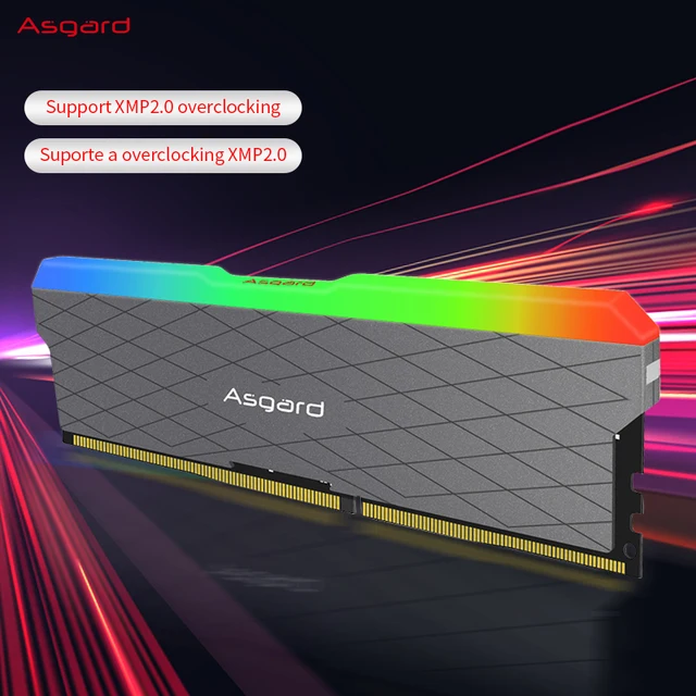 Asgard W2 series RGB RAM ddr4 8GBx2 16GBx2 3200MHz PC4-25600 1.35V dual channel stunning desktop memory ram 5
