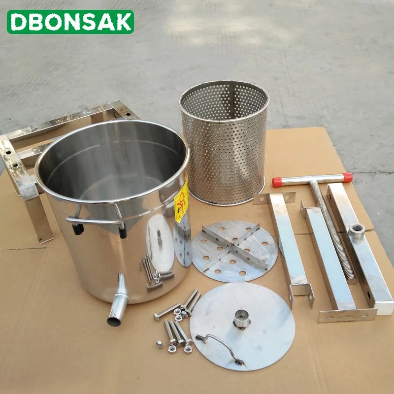 Пресс для меда ручной полностью закрытый нержавеющая сталь 10 л | Дом и сад