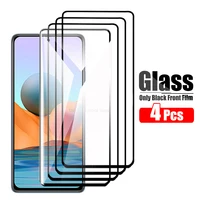 Защитное стекло, 4 шт., для Xiaomi Poco X3 NFC F3 M3 Mi 10T Lite Redmi Note 10 Pro Max 10S K40