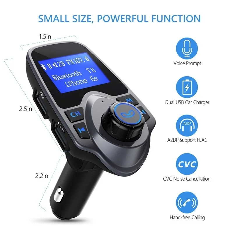 Автомобильный MP3 плеер с Bluetooth автомобильное зарядное USB устройство поддержкой