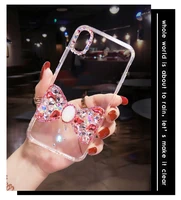 fashion bling diamond cute big bowknot clear crystal case cover for samsung galaxy note 20 10 9 8 s20 ultra s10e s10 s9 s8 plus