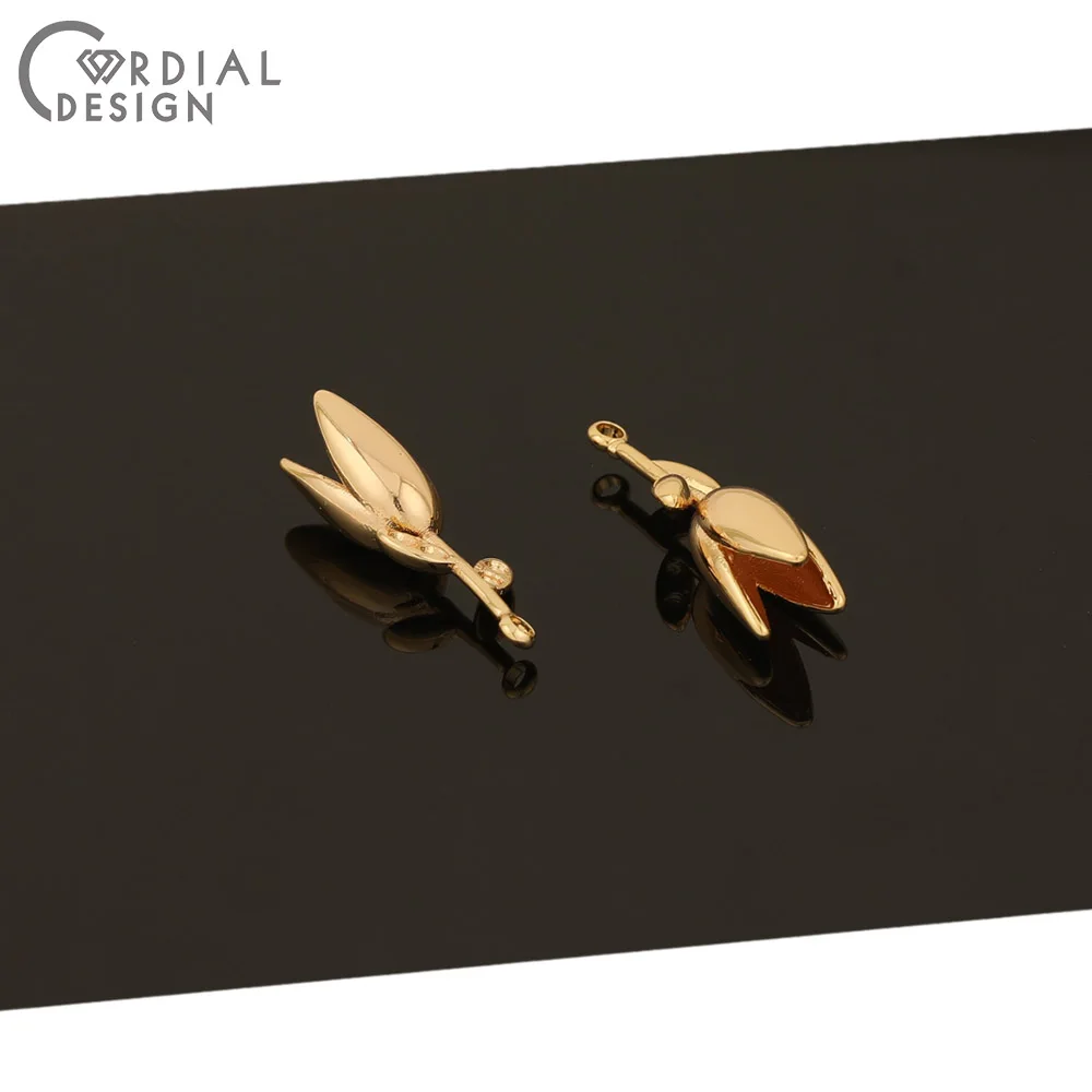 

Cordial Design 50Pcs 6*22MM Jewelry Accessories/DIY/Genuine Gold Plating/Flower Shape/Hand Made/Jewelry Findings & Components