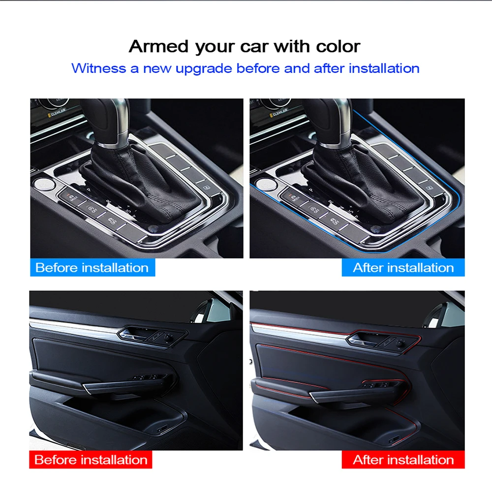 Универсальные гибкие ленты для украшения интерьера автомобиля 5 м | Автомобили и