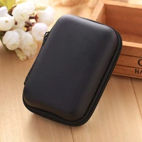 mini portable earphone bag coin purse headphone usb cable case storage box tools parts packaging bag with zipper
