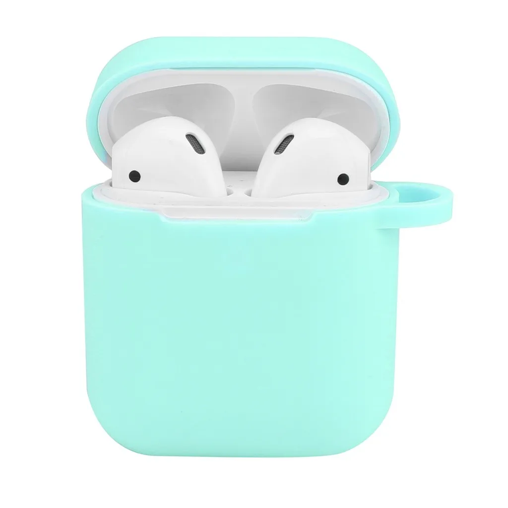 HIPERDEAL беспроводные наушники-вкладыши, стерео наушники для Airpods 2 и 1 зарядный чехол, силиконовый чехол и брелок с помпоном