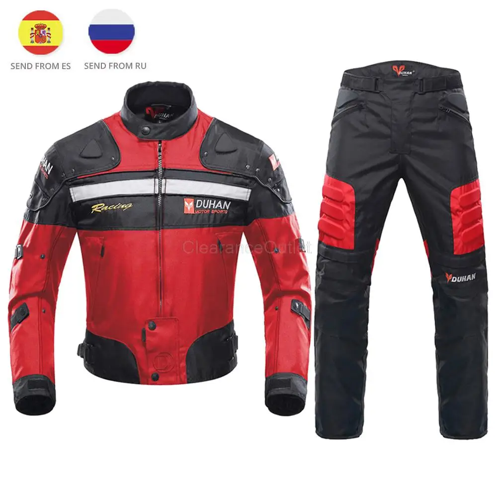 

DUHAN Motorcycle Jacket Men Motocross Suit 4 Season Chaqueta Moto Motorbike Riding Jacket Moto Racing Set Detachable Linner