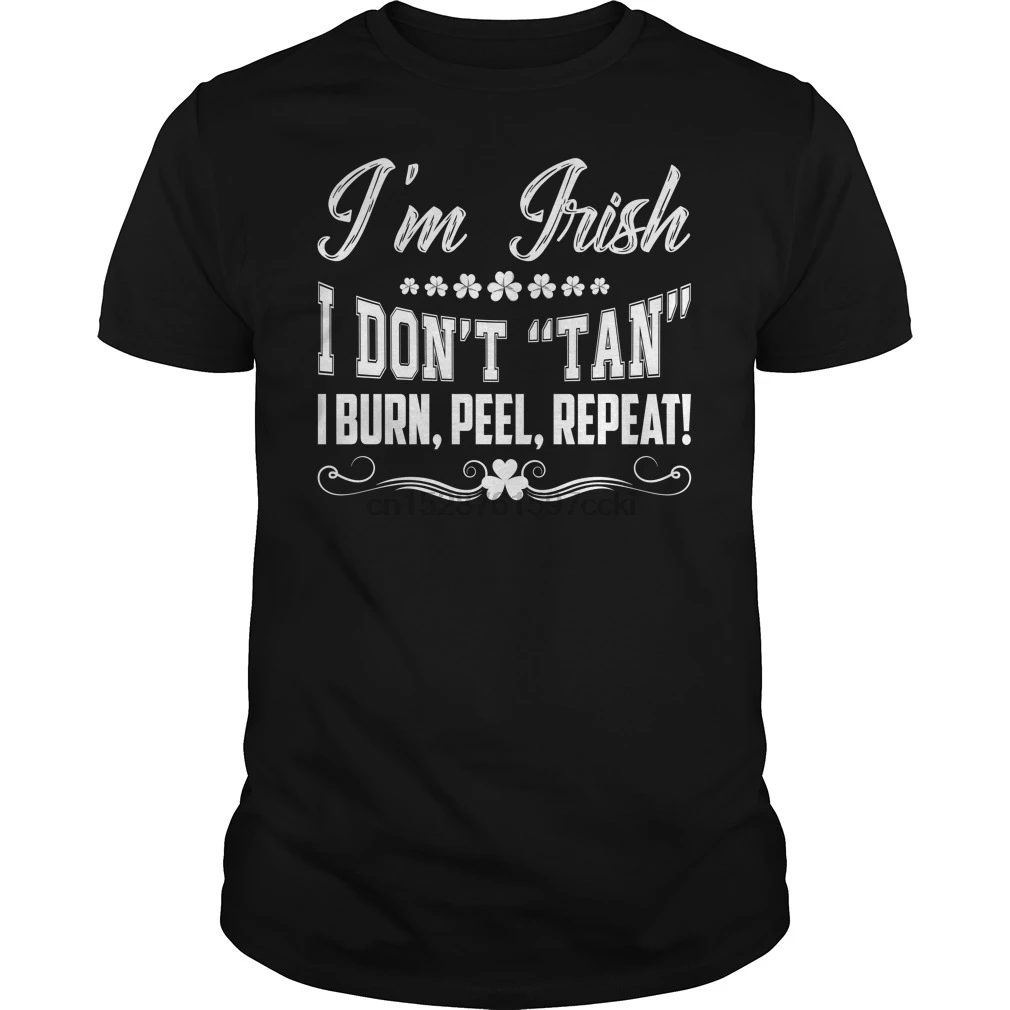 Мужская футболка с надписью I am Irish do not tan | одежда