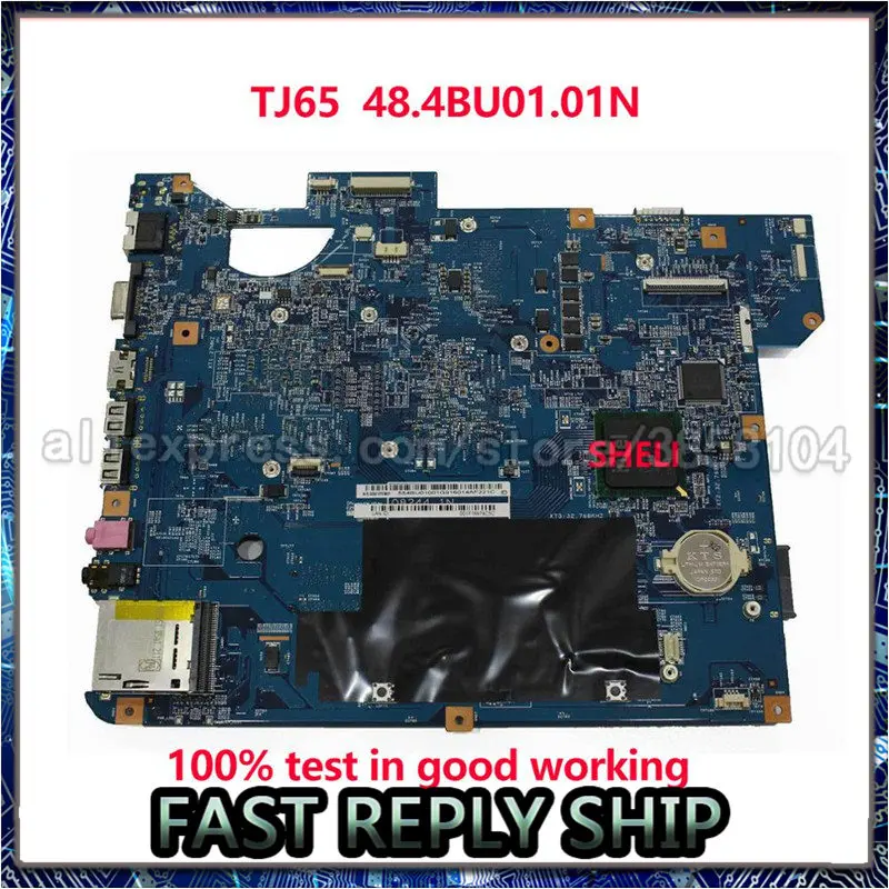 Материнская плата SHELI для ноутбука ACER TJ65 NV54 NV58 SJV50 MV MB 08244 1N 48 4bu01.01m 4bu01.01n