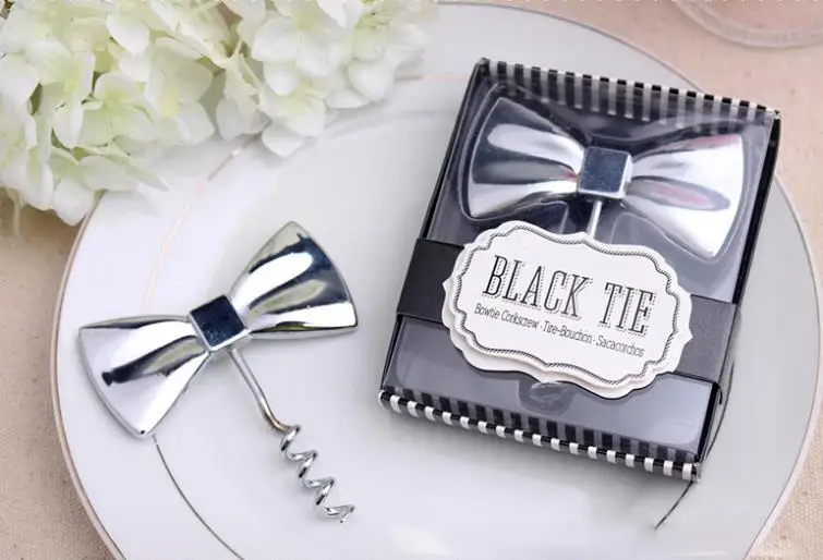 Открывашка для винных бутылок черный галстук 80 шт./лот подарок на