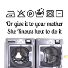 Или отправьте его своей маме, Прачечная, стирка, напоминание, стирка, цитаты, настенные наклейки, декор для стирки, наклейки DW6447