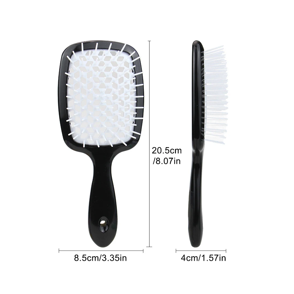 

Detangling Hair Brush With Soft Bristles Portable Round Gift Smooth Curly Home Salon Mini Dry Wet Anti-Static Hairdressing Tool