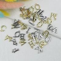 jeque 10pcslot a z alphabet charms tone zinc alloy 26 letters pendants fit jewelry diy accessories earring bracelet floating