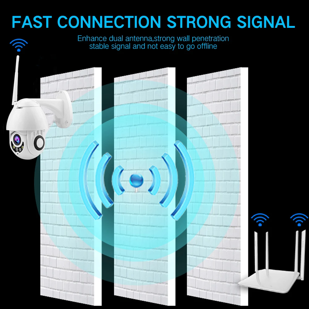 Полноцветная 1080P wifi камера PTZ IP скоростная купольная CCTV Камера Безопасности s