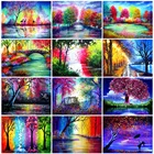 EverShine 5D DIY алмазная живопись лес полная квадратная Алмазная вышивка пейзаж Картина Стразы мозаика настенное искусство