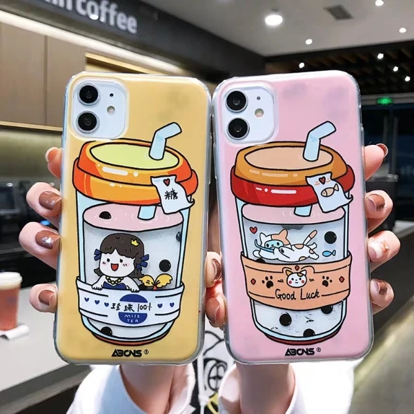 Чехол с пузырьками чая для Huawei P30 Pro прозрачный милый Роскошный чехол P20 Nova 4 5