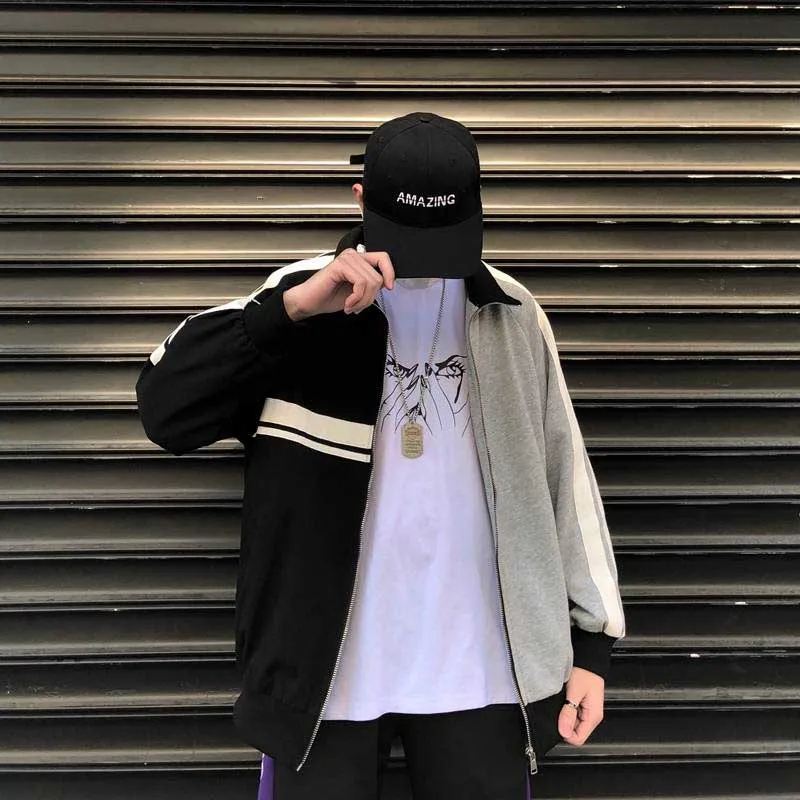 NiceMix в Корейском стиле Сезон весна-осень Новый Harajuku BF Свободные на молнии с