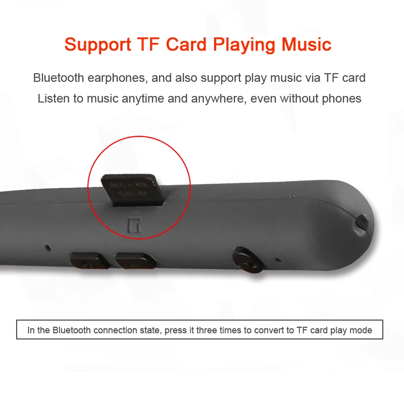 Bluetooth-наушники беспроводные наушники для бега спорта бас-звук с микрофоном Iphone