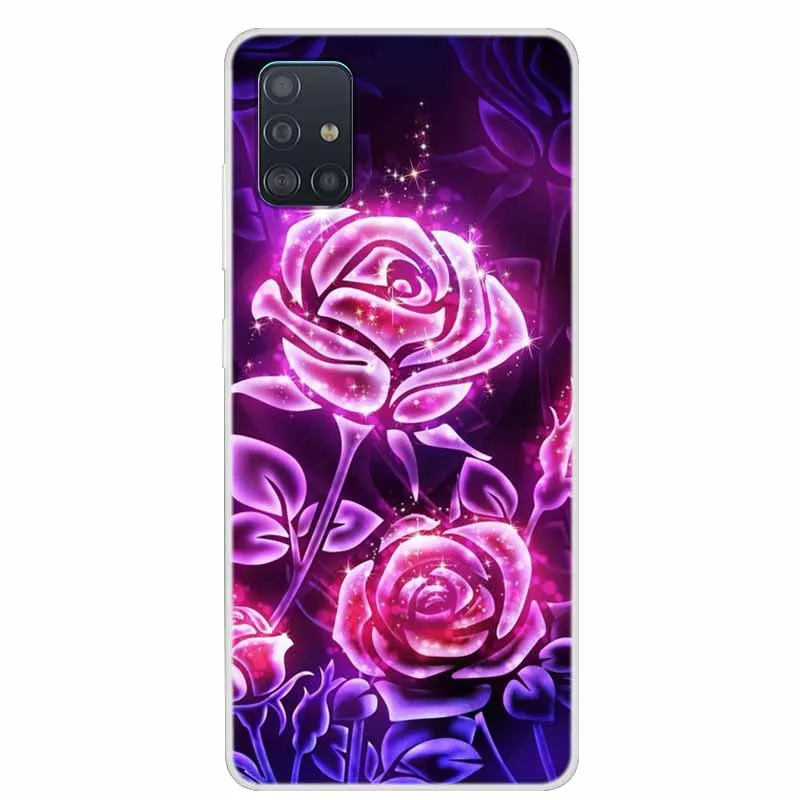 For Samsung A51 Case Phone Cover Soft Silicone Back Case for Samsung Galaxy A51 case A71 M11 m21 A515F A 51 71 Cover bumper TPU